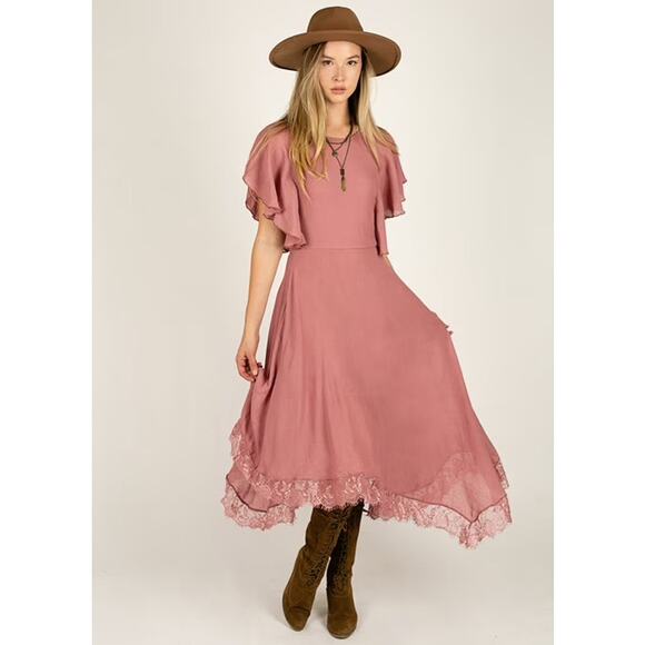 Joyfolie Mia Joy Women’s Lakynn Dress in Rose Petal Size XS - Picture 2 of 5